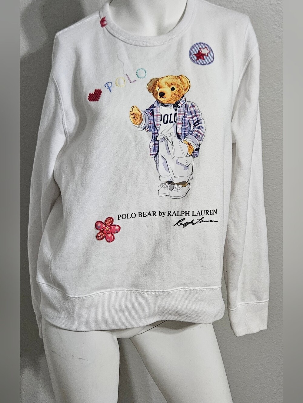 Polo Ralph Lauren Women's Polo Bear Cotton Sweatshirt - XL